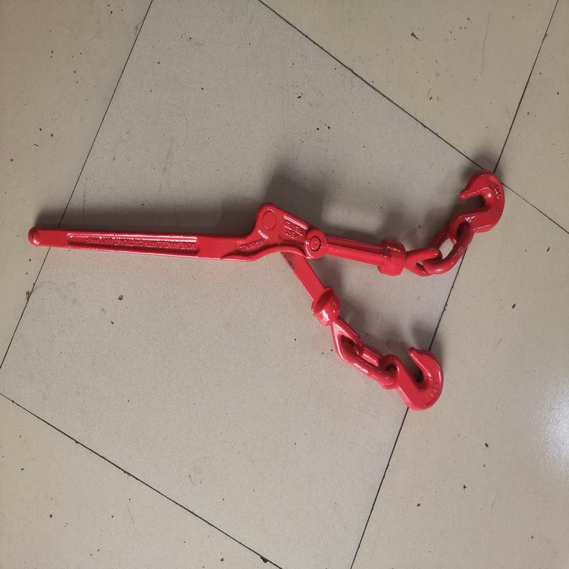 G80 /G70 Red Painted Rigging Hardware Die Forging Steel Lever Type Cargo Lashing Ratchet Type Red Accessory Load Binder